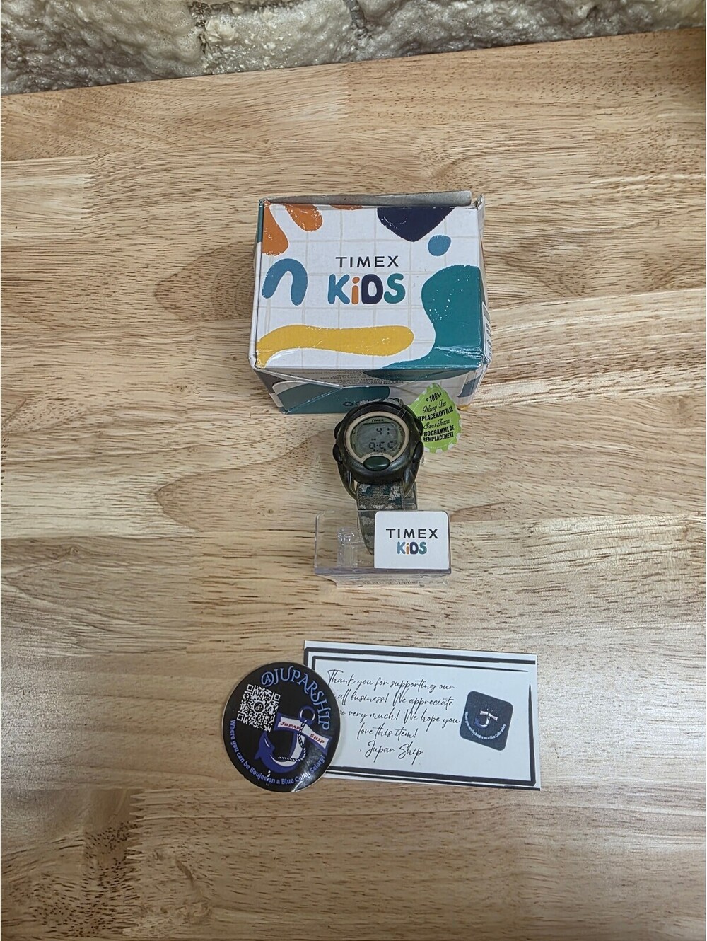 Timex Boys T71912 Time Machines Digital Green Camouflage Elastic Strap Watch